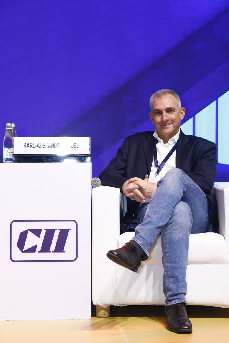 Mr. Karl-Alexander Seidel, VP at Daimler Truck, discussed the role of voluntary standards in driving ESG goals and innovation, stressing the need for adaptive standards to overcome political challenges and ensure growth. #CIIExcellenceSummit2024

<a href="/CIIEvents/">CII Live</a> 
<a href="/FollowCII/">Confederation of Indian Industry</a>