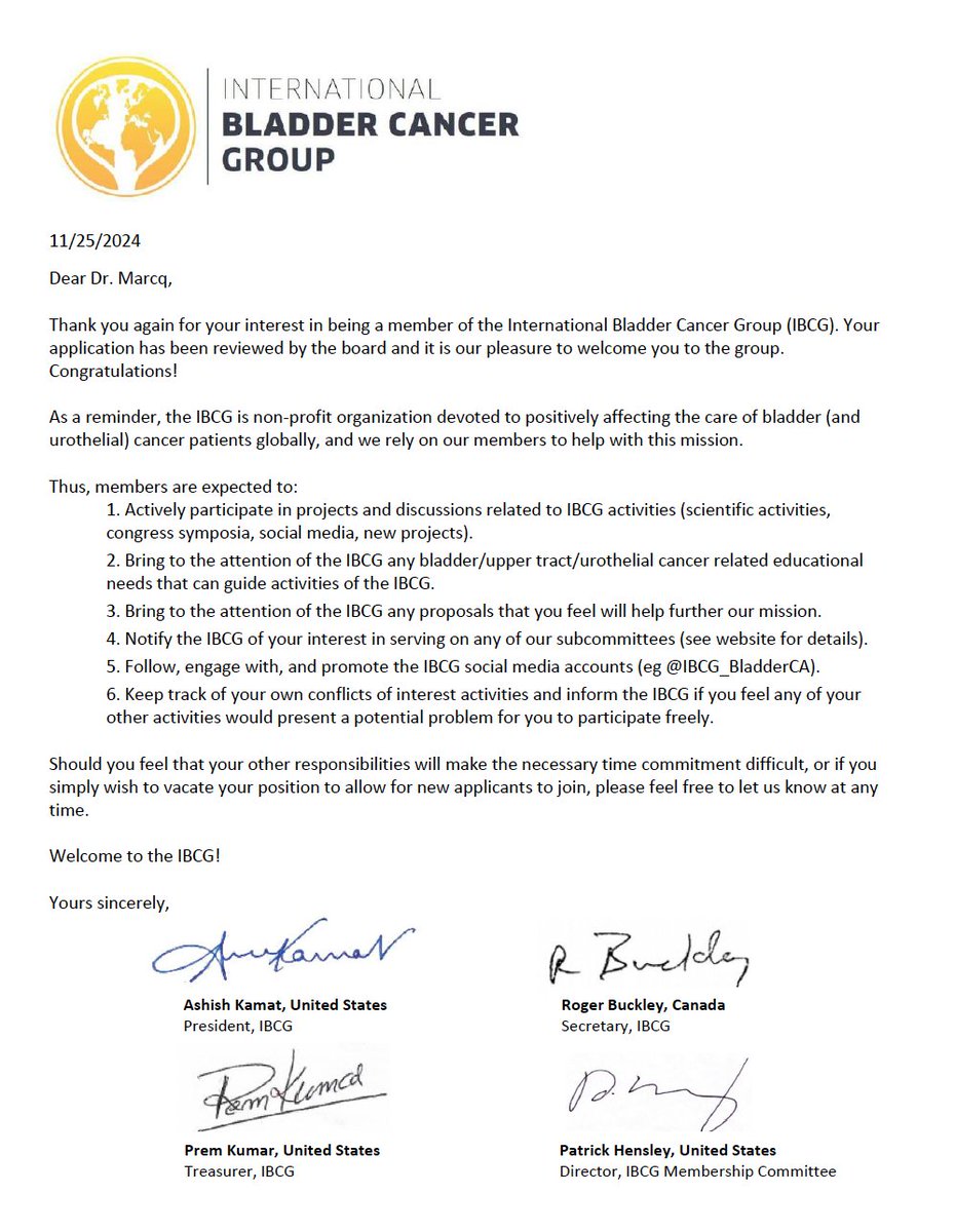 Gautier Marcq (@gautiermarcq) on Twitter photo Deeply honored to join the #IBCG. Earger to start working with such an esteemed group of colleagues 👩🏫👨🏫 committed to improving #urothelialcancer care. Our patients deserved it. <a href="/IBCG_BladderCA/">IBCG</a> <a href="/CHU_Lille/">CHU de Lille</a> <a href="/univ_lille/">Université de Lille</a> <a href="/WorldBladderCan/">World Bladder Cancer Patient Coalition</a> <a href="/CancerVessie/">Cancer Vessie France</a> <a href="/WesKassouf/">Wes Kassouf</a> Deeply honored to join the #IBCG. Earger to start working with such an esteemed group of colleagues 👩🏫👨🏫 committed to improving #urothelialcancer care. Our patients deserved it. <a href="/IBCG_BladderCA/">IBCG</a> <a href="/CHU_Lille/">CHU de Lille</a> <a href="/univ_lille/">Université de Lille</a> <a href="/WorldBladderCan/">World Bladder Cancer Patient Coalition</a> <a href="/CancerVessie/">Cancer Vessie France</a> <a href="/WesKassouf/">Wes Kassouf</a>