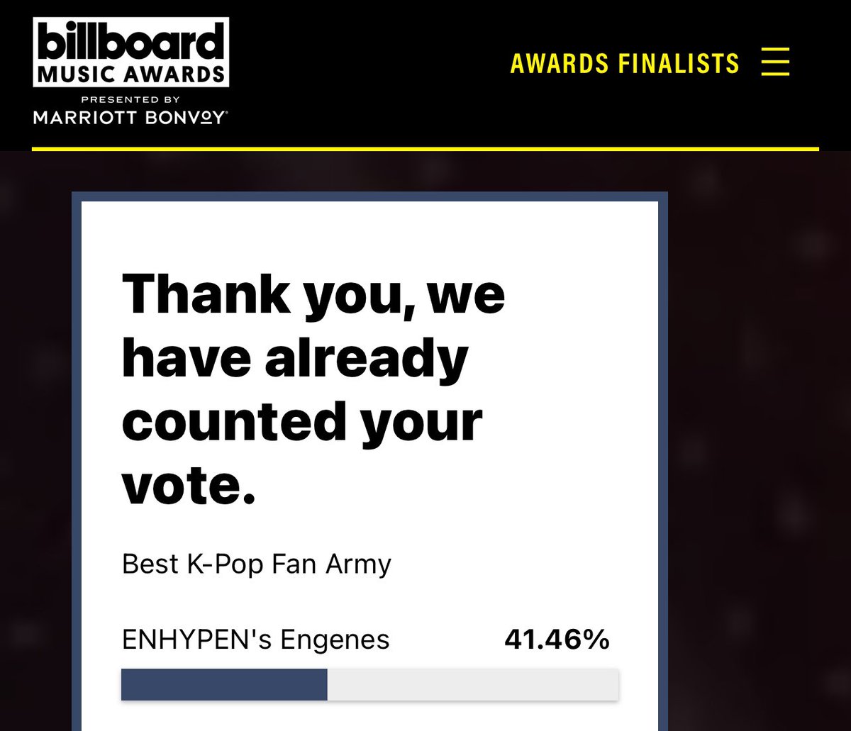 please vote for #ENHYPEN on BBMA now !! inform others about this and encourage them to vote !!! 

🔗 billboard.com/p/billboard-20…