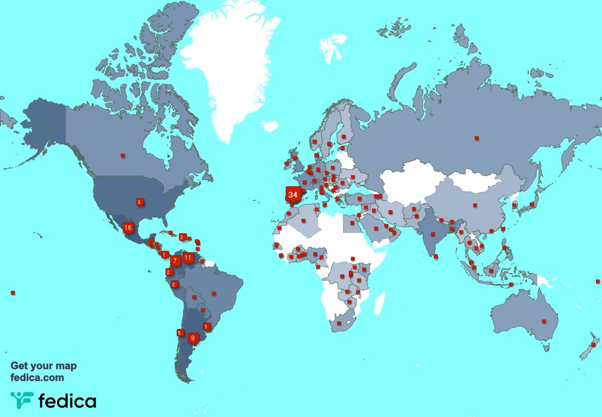 Tengo 15 nuevos seguidores, desde Venezuela, y más durante la última semana fedica.com/!alfonso_capel…