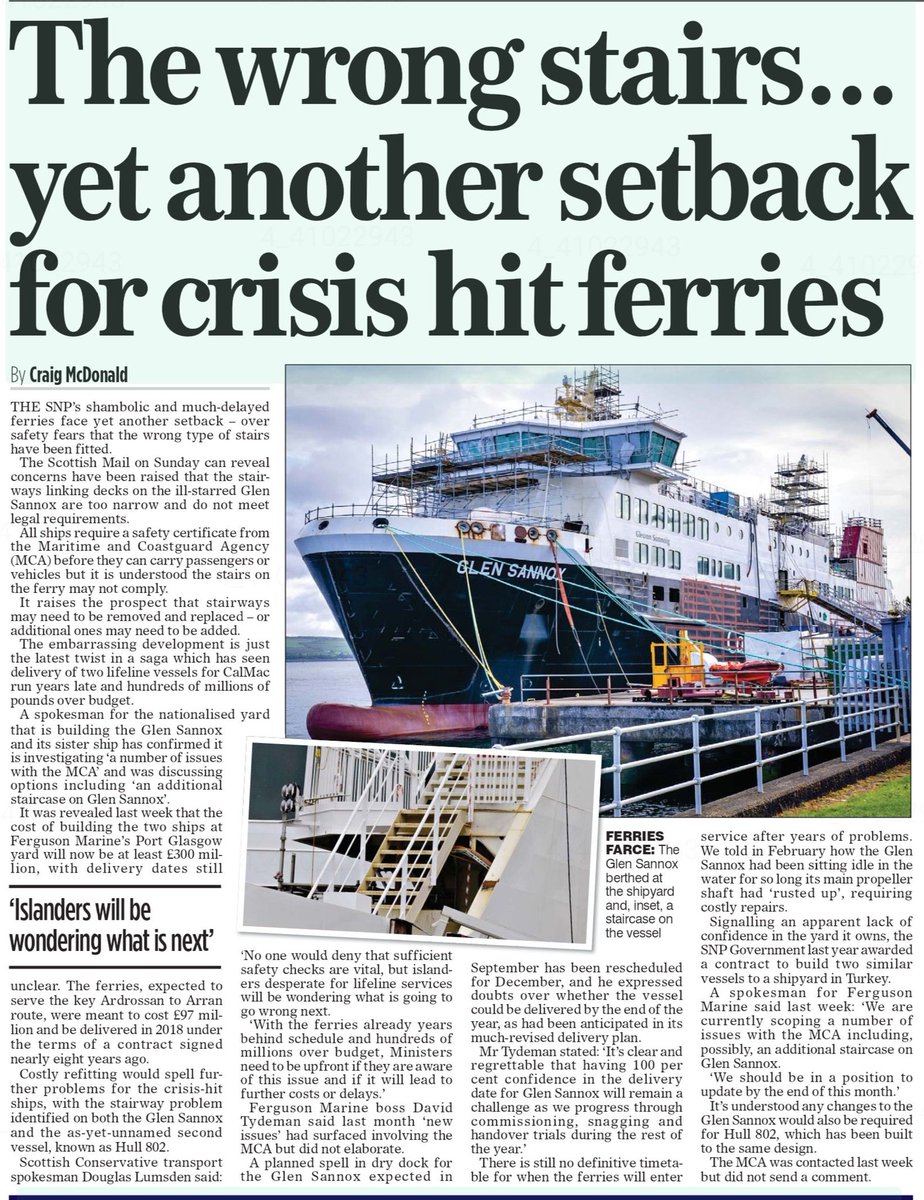 mik61scot's tweet photo. Seems structurally deficient and inadequate  design from Sturgeon’s  2017  vanity-launch…🤔
Another  £650million  squandered  by  Sturgeon  incompetence  and  negligence.
#Ferrygate https://t.co/akDyGWk4Nm