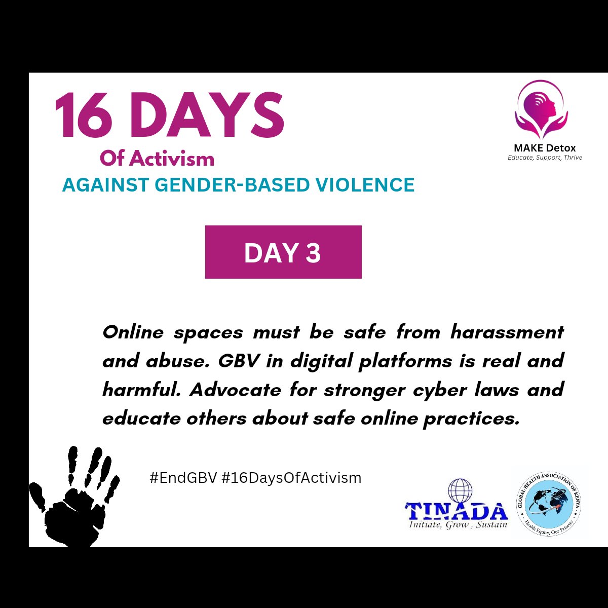 akwii_m's tweet photo. Let's end Gender-Based Violence on digital platforms.

#16DaysOfActivism https://t.co/D0Z4ifo0Lw