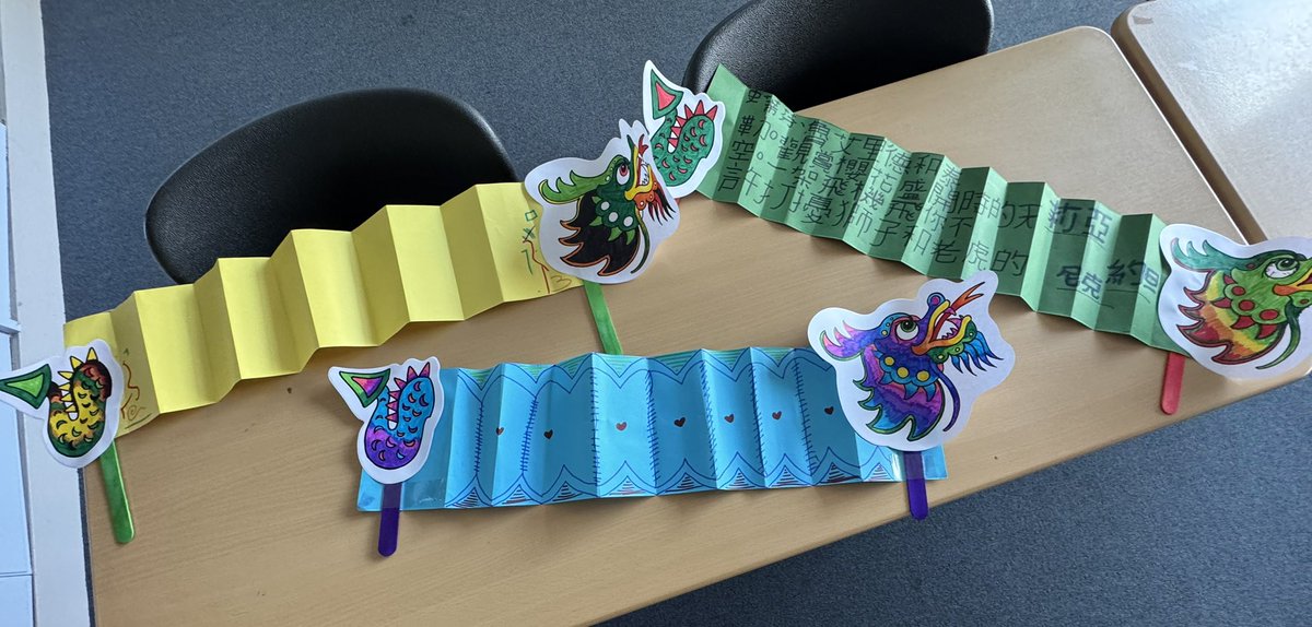 Some great work from my S3 MLLW and the Mandarin Club yesterday, learning about Dragons 🐉 in Mandarin 🇨🇳 Some creative 龙 ! 👏🏻<a href="/kpss_modernlang/">King's Park Modern Languages</a> <a href="/KingsParkSec/">KPSS</a>