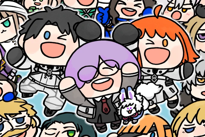 ぐだ男くん描いたの今までにこれだけや 