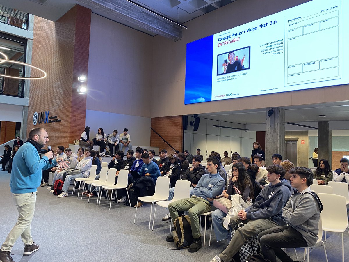 uaxuniversidad's tweet photo. 🤩 El #talentoUAX está listo para revolucionar el emprendimiento con sus ideas brillantes. 💡✨
#HackathonUAX
@uaxfundacion @avanadespain @santander_es @SodexoGroup https://t.co/Xmimvc9HZF