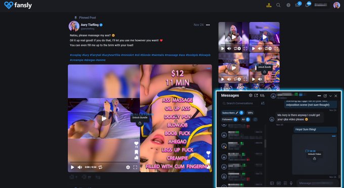 @fansly Now has a floating chat window! Blessed! I swear, this platform just keeps winning! https://t