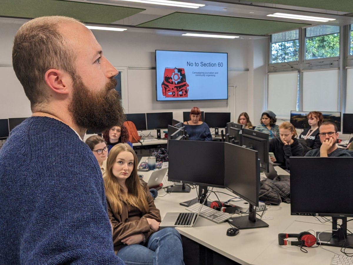 Thank you so much to <a href="/seanmorrison_/">Sean Morrison</a> from <a href="/TheBristolCable/">The Bristol Cable</a> for speaking to our MA Journalism students yesterday at the start of our 24/25 Masterclass series cc <a href="/BJTC_UK/">BJTC - Industry Accredited Journalism Courses</a> <a href="/UWEBristol/">UWE Bristol</a>