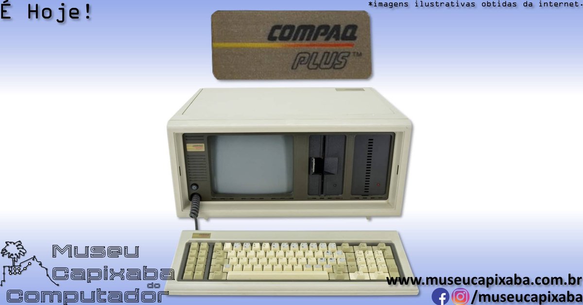 museucapixaba's tweet photo. É hoje! O microcomputador Compaq Portable Plus de 1983.
+em https://t.co/nkCbAewol2
#MuseuCapixaba #mcc #éhoje #museu #museum #tecnologia #retro #Compaq #CompaqPortable #allinone #i8088 #intel #IBMPC #BIOS #IBMPCXT #IBM5160 #CGA #SalaLimpa #CleanRoom #HP #Dell https://t.co/sEM64AD7ie