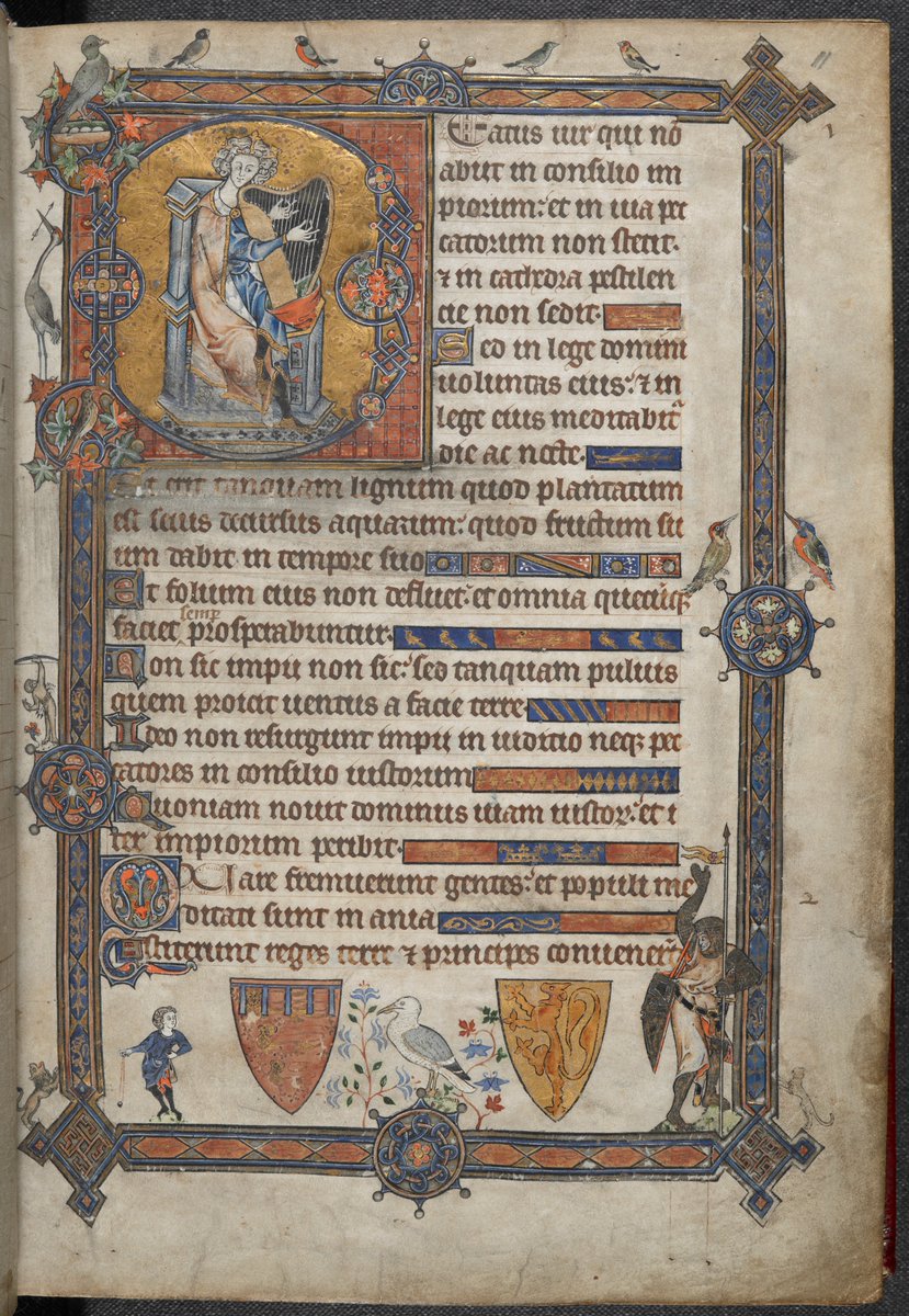 Eleanor of Castile was renowned for her patronage of the arts and the production of manuscripts. The Alphonso Psalter (Add MS 24686) was made to commemorate the betrothal of her son in 1284.

blogs.bl.uk/digitisedmanus…