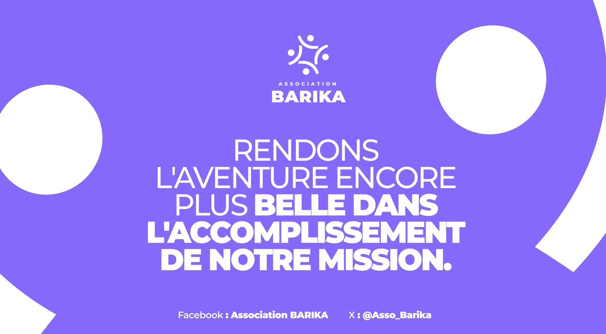 Après 05 années d’engagement, d’actions et d’impact, nous avons décidé de faire peau neuve pour redonner encore plus de vie et de couleurs à BARIKA 🤩🎊🎉. 

Nous sommes donc enthousiaste de vous dévoiler le nouveau nous, gage d’énergie positive pour plus d’impact 🎊🎉🎈