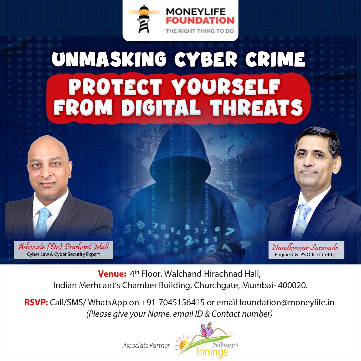 Moneylife Foundation (@moneylifef) on Twitter photo Your digital safety is under threat.
Bank accounts drained. Life savings gone. Victims in emotional and financial distress.
Fraudsters are evolving faster that we think. Are you prepared?
Learn from the experts - <a href="/AdvPrashantMali/">Advocate Prashant Mali, Ph.D.</a> & <a href="/saravade/">Nandkumar Saravadé</a> on Dec 17th! Your digital safety is under threat.
Bank accounts drained. Life savings gone. Victims in emotional and financial distress.
Fraudsters are evolving faster that we think. Are you prepared?
Learn from the experts - <a href="/AdvPrashantMali/">Advocate Prashant Mali, Ph.D.</a> & <a href="/saravade/">Nandkumar Saravadé</a> on Dec 17th!