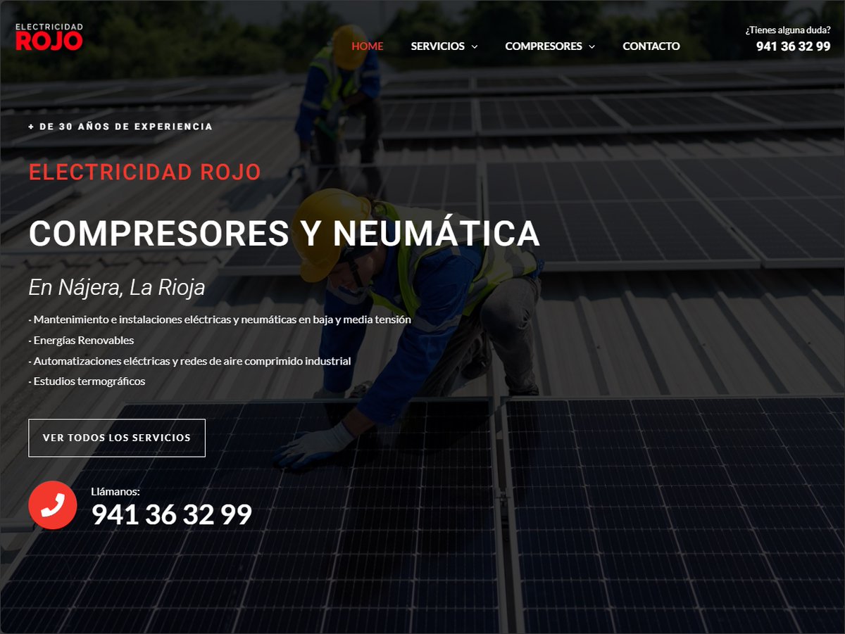 ⚡⚡⚡Hemos creado a Electricidad Rojo su página web con el Kit Digital 💻🌐, permitiéndoles llegar a más clientes.

Te dedicas al mundo de la electricidad? ¡Contacta con nosotros!
electricidadrojo.com
🌟 #KitDigital #TransformaciónDigital #SectorEléctrico #CreaTuWeb #LaDinamo