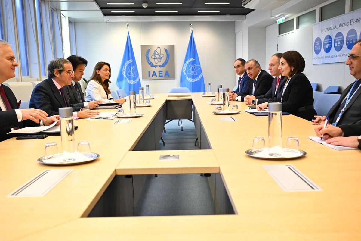 Rafael Mariano Grossi (@rafaelmgrossi) on Twitter photo Pleased to meet 🇦🇲 <a href="/MinHealth_Arm/">Ministry of Health</a> <a href="/AnahitAvanesian/">Anahit Avanesyan</a> at #IAEAMinisterial and exchange on progress in strengthening cancer care in the country since my last visit. @IAEAorg’s work in Armenia is driving tangible progress, and together, we can achieve even more. Pleased to meet 🇦🇲 <a href="/MinHealth_Arm/">Ministry of Health</a> <a href="/AnahitAvanesian/">Anahit Avanesyan</a> at #IAEAMinisterial and exchange on progress in strengthening cancer care in the country since my last visit. @IAEAorg’s work in Armenia is driving tangible progress, and together, we can achieve even more.