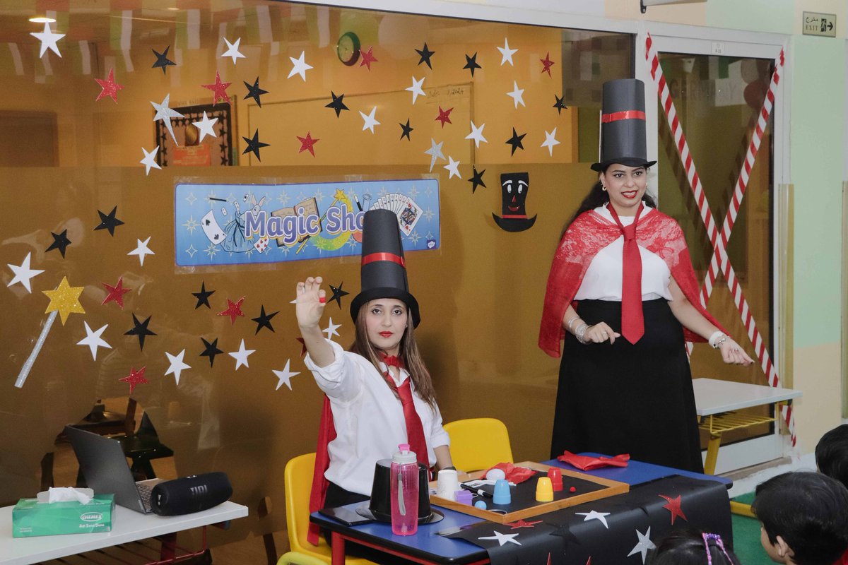 AmbassadorDXB's tweet photo. What an unforgettable time we had at our Arabian Night Evening Camp!  Our KG1 and KG2 students came dressed in the colors of the UAE flag 📷, and immersed in the magic of Arabian culture, filled with exciting activities, performances, and endless joy at the  Kindergarten Campus https://t.co/R1bxatwjYc