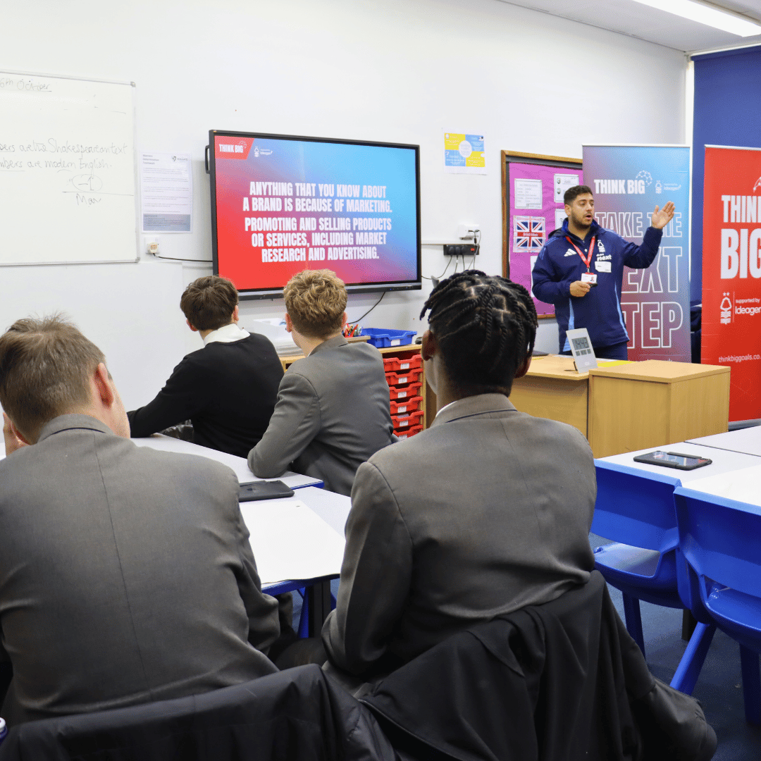 Our workshops empower students with essential skills like teamwork and creativity, all focused around tech. 🚀

👉thinkbiggoals.co.uk 

#ThinkBig | #AimForGoal
