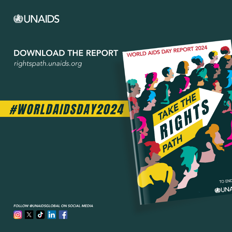 UNAIDS's tweet photo. "As someone whose human rights have repeatedly been violated, I understand that a human rights violation against anyone is an attack on the health and well being of all of humanity." 
 
Read @GapiyaJ's story in the new #WorldAIDSDay2024 report: https://t.co/VgSTqR6QYe