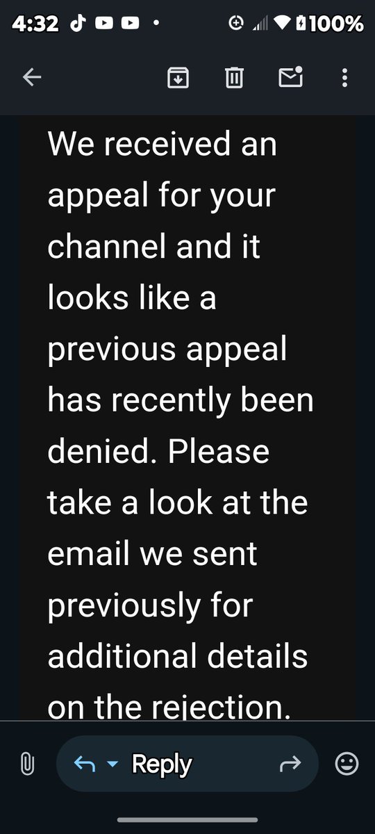 Sacheymac's tweet photo. THIS IS WHAT I GOT AS SOON AS I SUBMITTED THE FORM  THE BOT AUTO DENIED IT IN 30 SECONDS  HOW CAN I GET MY ISSUE ACTUALLY LOOKED AT .. https://t.co/y7Qwyo7qWO