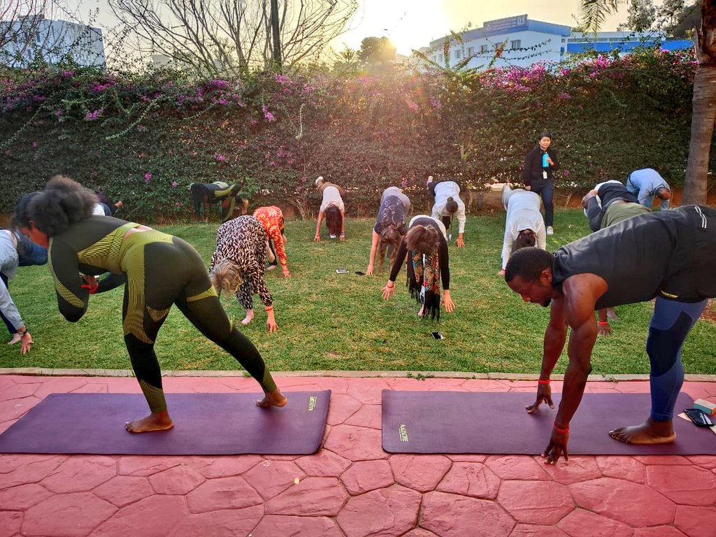 Cronjob_Crypto's tweet photo. Day 2 of the Being Global gathering kicked off with a refreshing morning yoga session—a perfect way to energize, connect, and inspire! 🌍✨
We're grateful to share this space with #YouthMentalHealth innovators from around the world. #BeingConnected
#MentalHealthMatters https://t.co/Lg8DnZyuKg