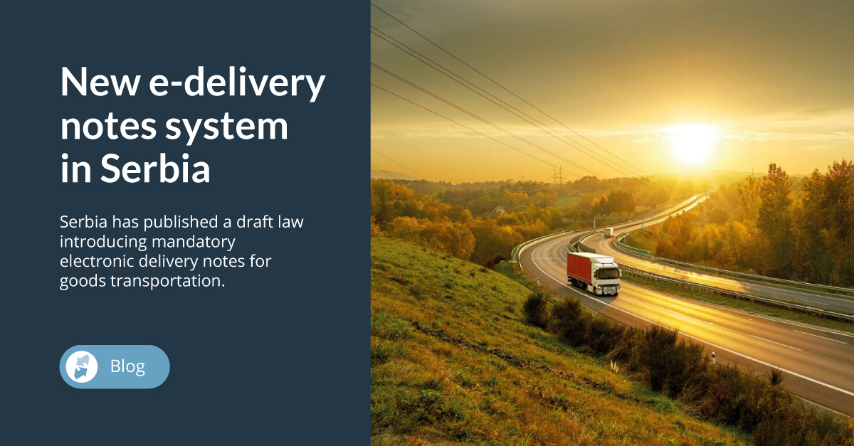 🌍 Serbia mandates Electronic Delivery Notes  🚚
 📅Key dates:
Jan. 1, 2026: Mandatory for B2G transactions.
Oct. 1, 2027: Mandatory for B2B transactions.
🔗 Learn how to prepare: edicomgroup.com/blog/serbia-el…
#Compliance #Logistics #edeliverynotes