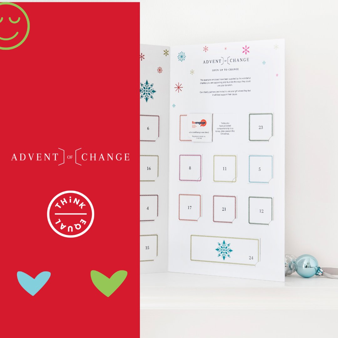 Think Equal (@thinkequalorg) on Twitter photo We're excited to be part of <a href="/adventofchange/">Advent of Change</a>'s 2024 charity network! This #FestiveSeason, you can make a difference for us and 23 other fantastic causes. Just head to adventofchange.com to browse their non-profit collection 🌟🎄 #AdventOfChange #OpenUpToChange We're excited to be part of <a href="/adventofchange/">Advent of Change</a>'s 2024 charity network! This #FestiveSeason, you can make a difference for us and 23 other fantastic causes. Just head to adventofchange.com to browse their non-profit collection 🌟🎄 #AdventOfChange #OpenUpToChange
