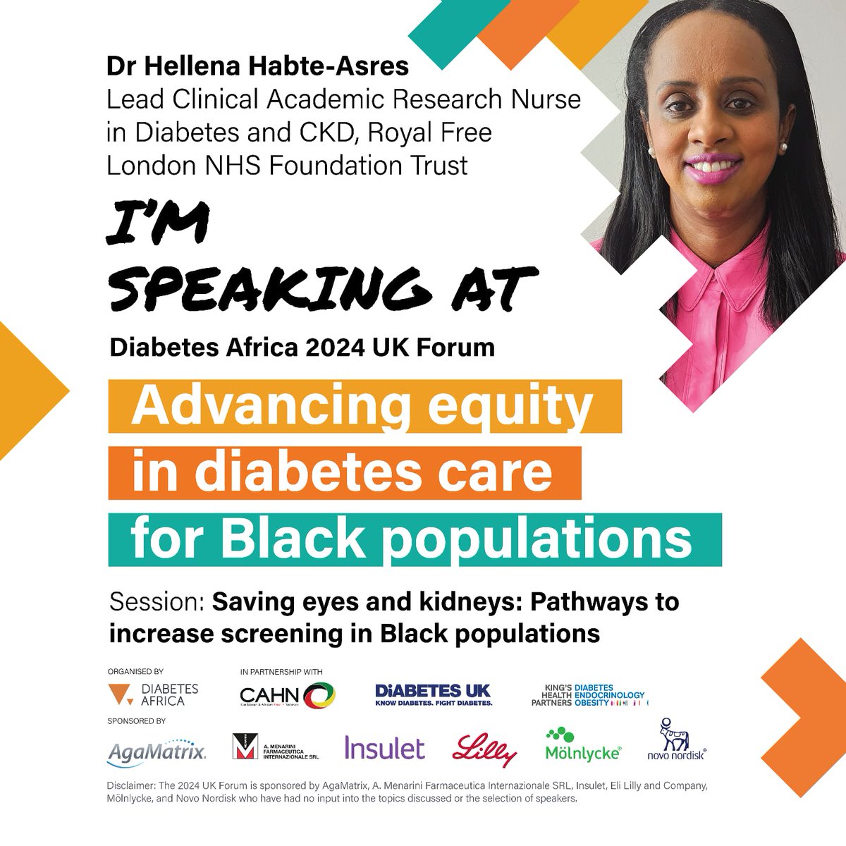 Dr. Hellena Hailu Habte-Asres (@hellenahh2020) on Twitter photo ✨ Thrilled to be speaking at the upcoming Diabetes Africa Forum where we’ll be tackling vital issues in eye and kidney health in Black communities 👁️🩺🫁
I’ll be joined by an incredible panel: <a href="/CrosbyNwaobi/">Prof. Roxanne Crosby-Nwaobi RN PhD FRCN</a>, Dr Janaka Karalliedde and Ms Evelyn Mensah ✨ Thrilled to be speaking at the upcoming Diabetes Africa Forum where we’ll be tackling vital issues in eye and kidney health in Black communities 👁️🩺🫁
I’ll be joined by an incredible panel: <a href="/CrosbyNwaobi/">Prof. Roxanne Crosby-Nwaobi RN PhD FRCN</a>, Dr Janaka Karalliedde and Ms Evelyn Mensah