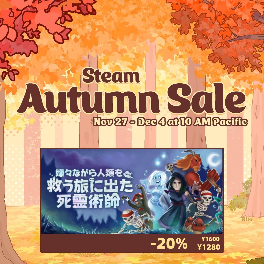 GamerskyJP's tweet image. あなたは「ちょっと」邪悪な死霊術師として、目覚めたらまずやることはすべての人間を滅ぼ...えっ、人間はもう滅亡してる？なら、彼らを復活させてもう一度滅ぼしましょう
今すぐ、いろんなプラットフォームで遊べるよ
store.steampowered.com/app/968800/?ut…

#SteamAutumnSale #ゲーム速報 #ストレス解消 #コメディ