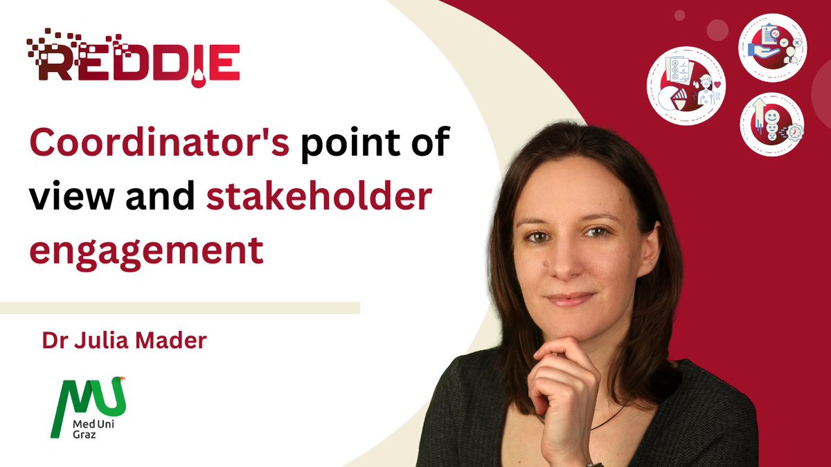 💡"Our goal is to make sure real-world data brings real-world benefits—like quicker access to life-saving treatments for patients." says our coordinator <a href="/MadderJules/">Julia Mader🇺🇦🇺🇦🇦🇹🏳️‍🌈🇪🇺🇮🇱🇺🇦🇺🇦</a>. Watch the full interview where she shares the  journey of the #REDDIE project🔗youtu.be/q5cJXtr7MY4?si… #HorizonEU