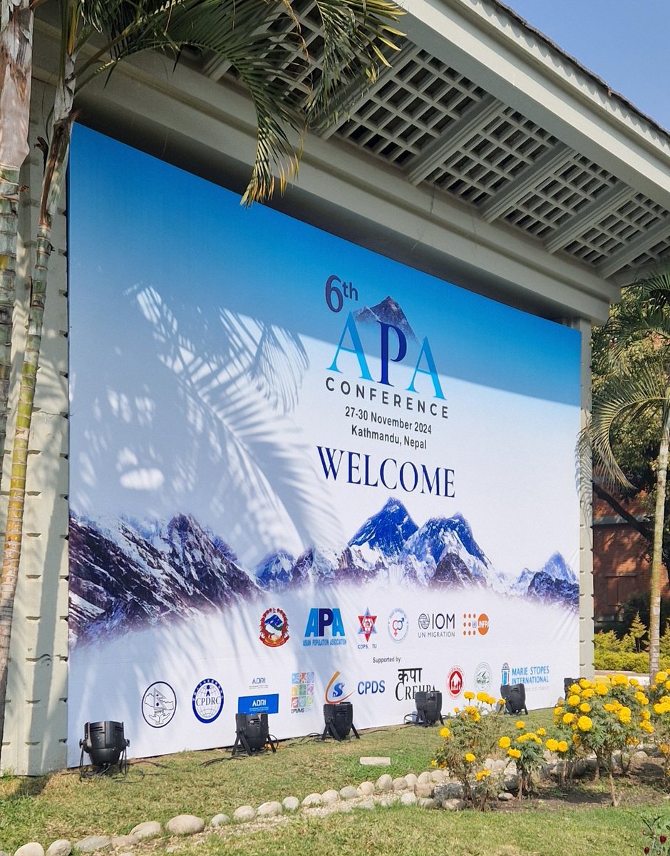 The 6th Asian Population Association Conference started in Kathmandu, Nepal 🇳🇵