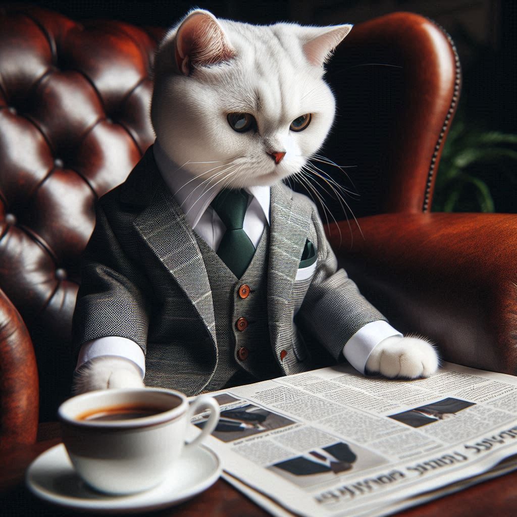 NPC__CAT's tweet photo. Meet the new CEO of NPC CAT, the memecoin that's taking the internet by storm! 🐾💼 This sharp-dressed white cat is here to make moves and mint some serious laughs. Ready to pounce on the future of crypto? #NPCAT #CryptoCEO #Memecoin #CatBoss https://t.co/KX2qz6Hh6J