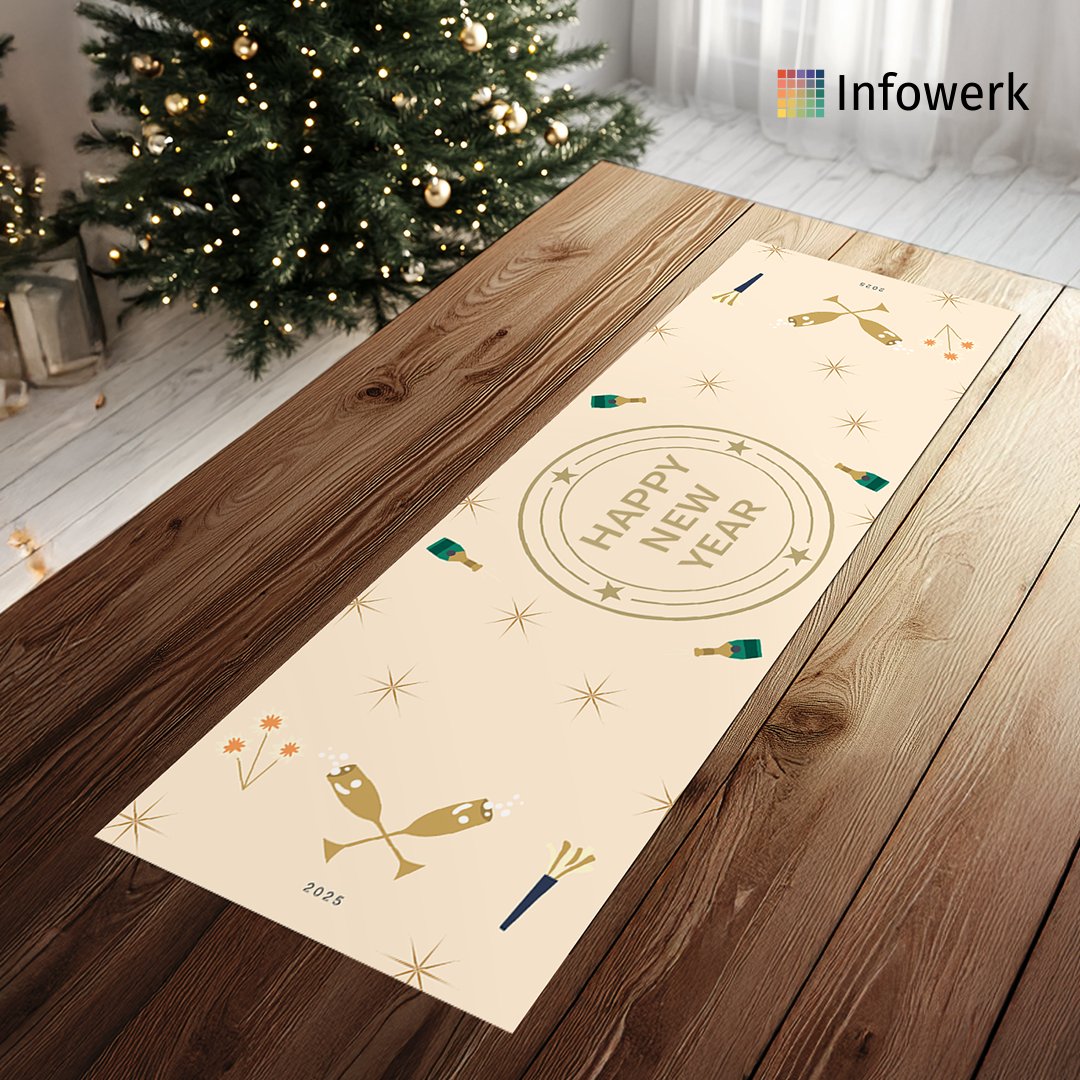 Infowerk_cz's tweet photo. 🥂 Největší párty roku je skoro tady! Vytvořte si jedinečnou výzdobu stolu pro svou oslavu NYE pomocí přizpůsobených běhounů, etiket na láhve a třpytivých hrnků. 🍾✨ Prozkoumejte šablony nebo si navrhněte vlastní: https://t.co/zANtEiOno4 #NYE2025 #infowerk #customisedproducts https://t.co/BbFjPPwGPQ