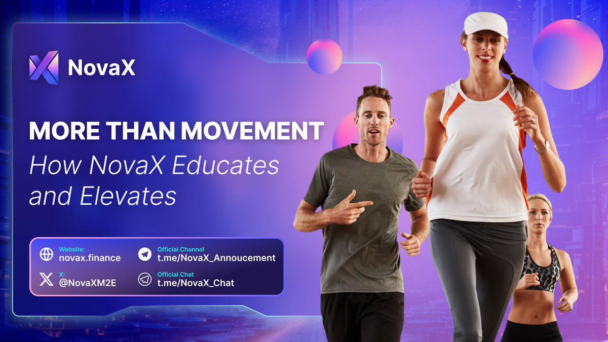 🚀 More Than Movement: How NovaX Educates and Elevates 🚀

NovaX is more than just a fitness platform; it’s a gateway to maximizing the potential of $NOVAX through health-focused education and engagement.
