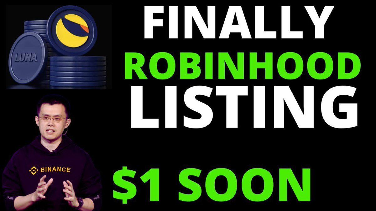 Should Robinhood list $LUNC finally?

Retweet if you think they should!

#LUNC 🚀🚀🚀🚀🌕