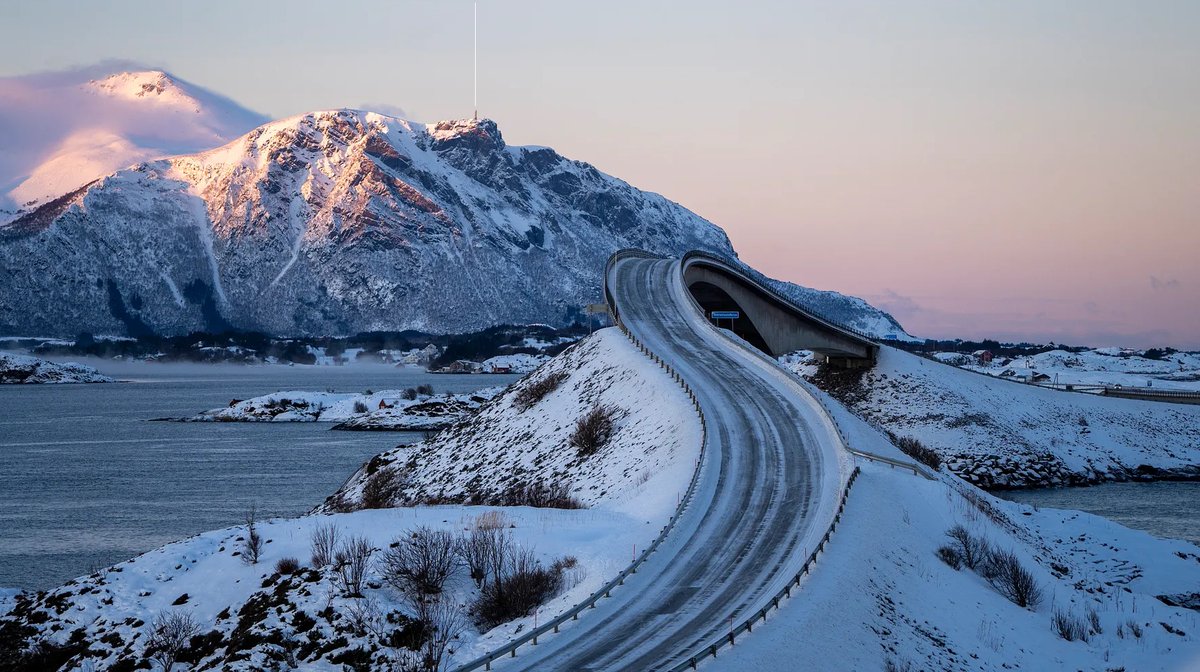 I wish I was in Norway, right now, driving the Atlantic Road