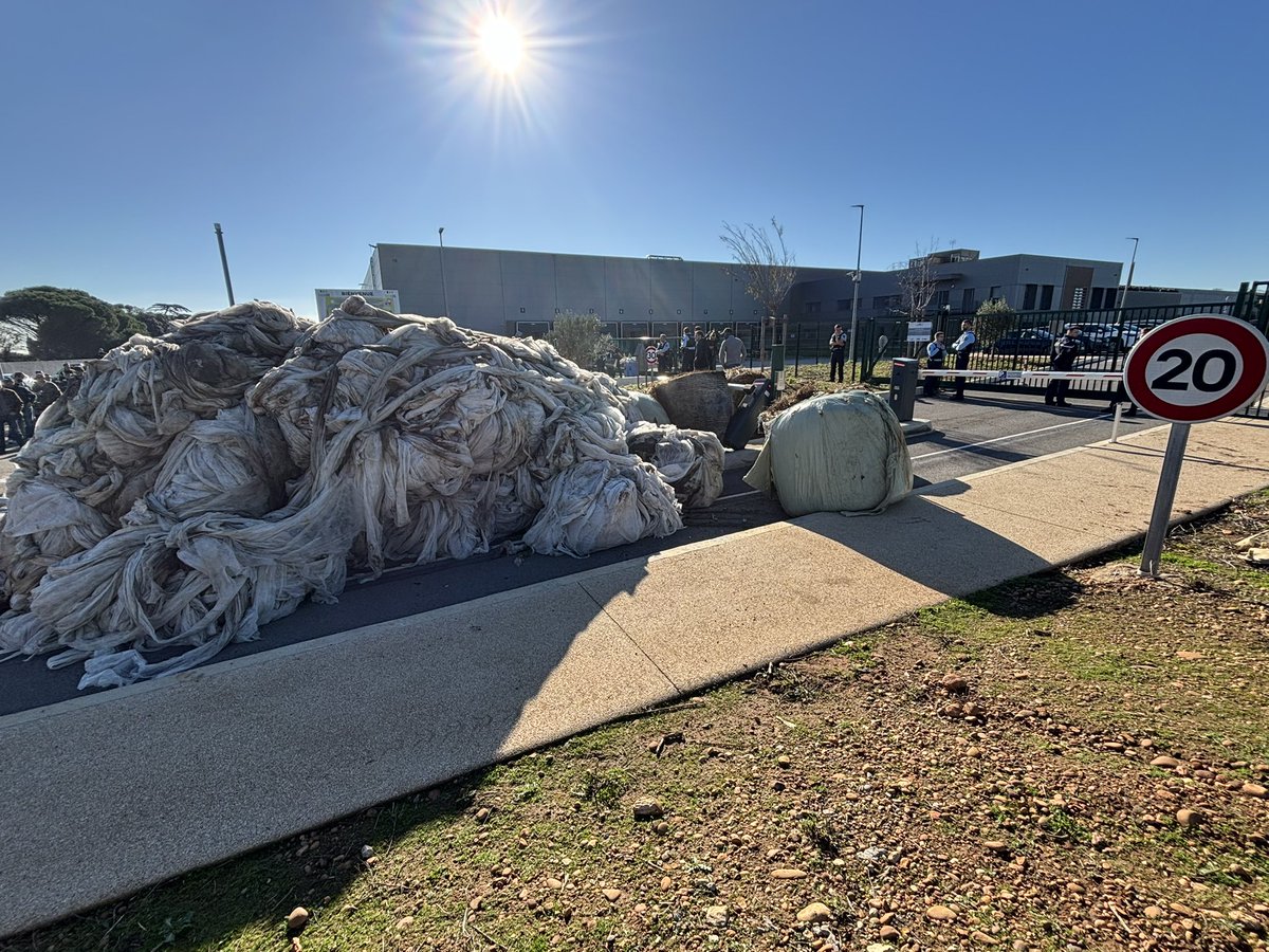 Sur la Zac Mitra à Saint-Gilles, les agriculteurs bloquent l’accès de Sud Log, la centrale d’achat de Grand frais. Une délégation d’une dizaine d’agriculteurs est reçue. Cette opération ne fait pas l’unanimité au sein des agriculteurs, certains d’être eux travaillant avec.