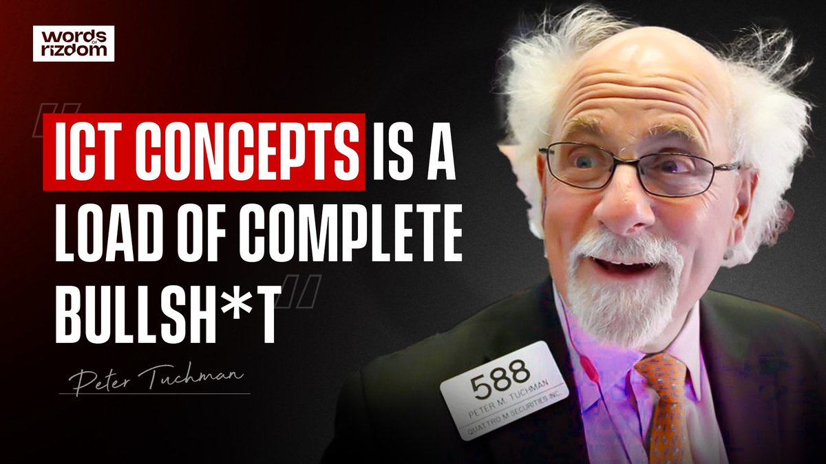 Wall Street Trader Shares His Thoughts On ICT’s Narrative….

Find out what trading really boils down to from a true trading professional. 

Tomorrow 6pm GMT / 1pm EST only on Words of Rizdom.

Giveaway: 1 x $25k ACG account.

Just repost and bookmark this post 👇