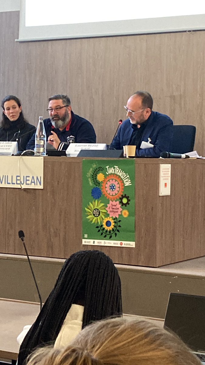 Intervention de David Viallard militant <a href="/CFDT_AgriAgro/">CFDT Agri-Agro</a> au colloque juridique organisé par <a href="/RennesUniv/">Université de Rennes</a> sur la transition écologique et le travail présentant l’action syndicale <a href="/CFDT/">CFDT</a> pour agir en matière de préservation de l’environnement, de mobilité et sécurité des salariés,  💪