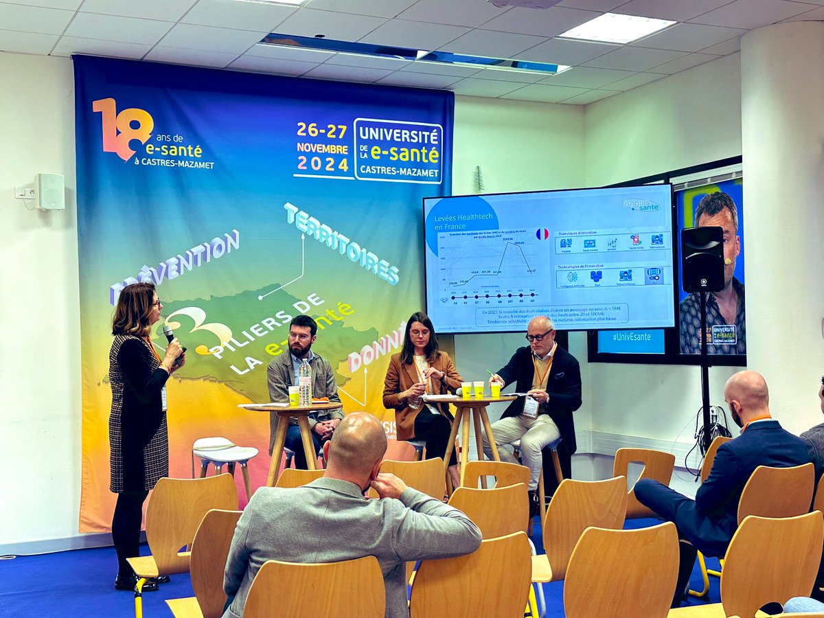 🗣️Table Ronde #univEsante 
"Session Startups – Levée de fonds: comment convaincre avant et comment rassurer après ?"

🎤 Valentin POUX
Chargé d’affaires Innovation, <a href="/Bpifrance/">Bpifrance</a> 

🎤Armelle GRACIET
Directrice des affaires industrielles du <a href="/SnitemDM/">SnitemDM</a> 

🎤Emma RIBES
Chargée