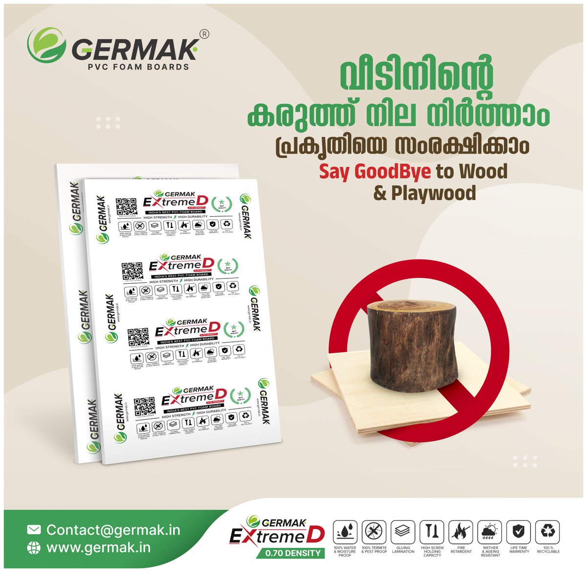 GermakPVCBoards's tweet image. 💪 വീടിൻ്റെ കരുത്ത് നില നിർത്താം പ്രകൃതിയെ സംരക്ഷിക്കാം: 
 Say Goodbye to Wood &amp;amp; Plywood with Germak PVC Foam Boards!💪

germak.in

#Kerala #PVCFoamBoards #GermakPVCBoards #SustainableDesign #CostEffective #SignageSolutions #EcoFriendlyMaterials #ModernDesign