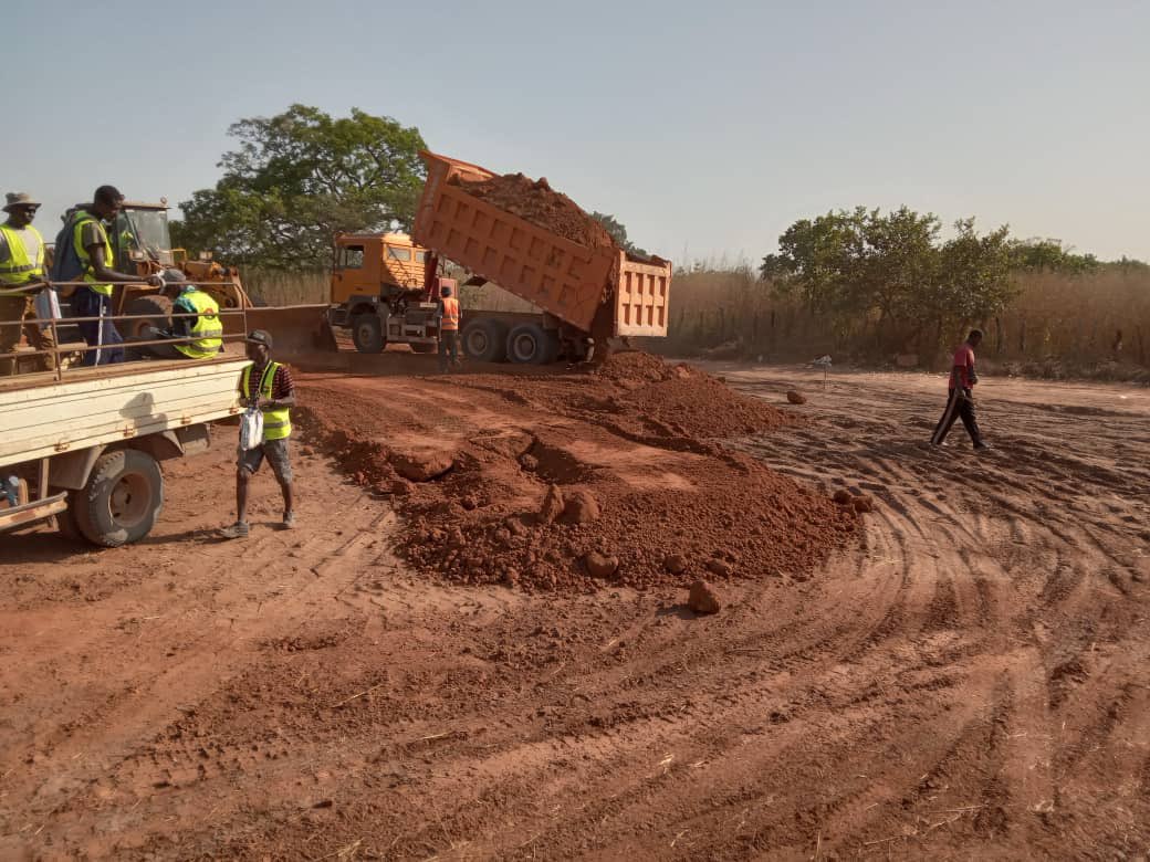 GamMoTWI's tweet image. #ProgressUpdate
Significant progress has been made in Lot3  Kabarda Loop. Earthworks is on from Sara Sarjo via Sebito to Kwinella.This stretch of the road has now connected Kwinella to Sara Sarjo.