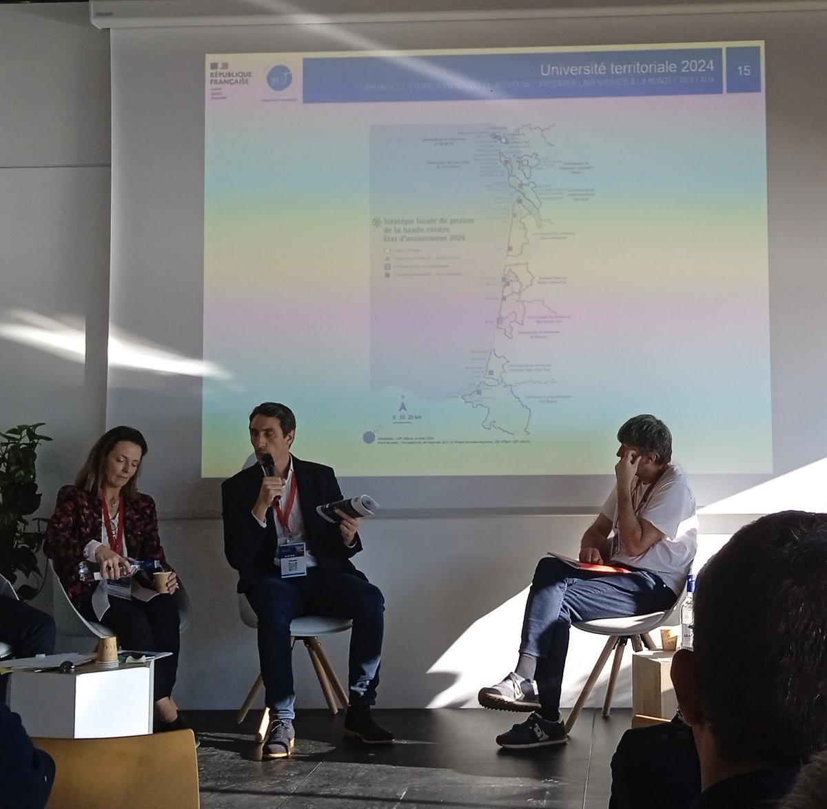 Vincent Bawedin (@vbawedin) on Twitter photo En direct des journées de <a href="/IHEST/">IHEST ➡️ ihest.bsky.social</a> dédiées aux territoires littoraux en Nouvelle-Aquitaine : table ronde avec notamment <a href="/LarrezetH/">Larrezet Hélène</a> pour la présentation de la situation et des projets à #Biscarrosse, le directeur du #GIP #Littoral, la CC de Coutances Mer & Bocage (50) #prospective En direct des journées de <a href="/IHEST/">IHEST ➡️ ihest.bsky.social</a> dédiées aux territoires littoraux en Nouvelle-Aquitaine : table ronde avec notamment <a href="/LarrezetH/">Larrezet Hélène</a> pour la présentation de la situation et des projets à #Biscarrosse, le directeur du #GIP #Littoral, la CC de Coutances Mer & Bocage (50) #prospective