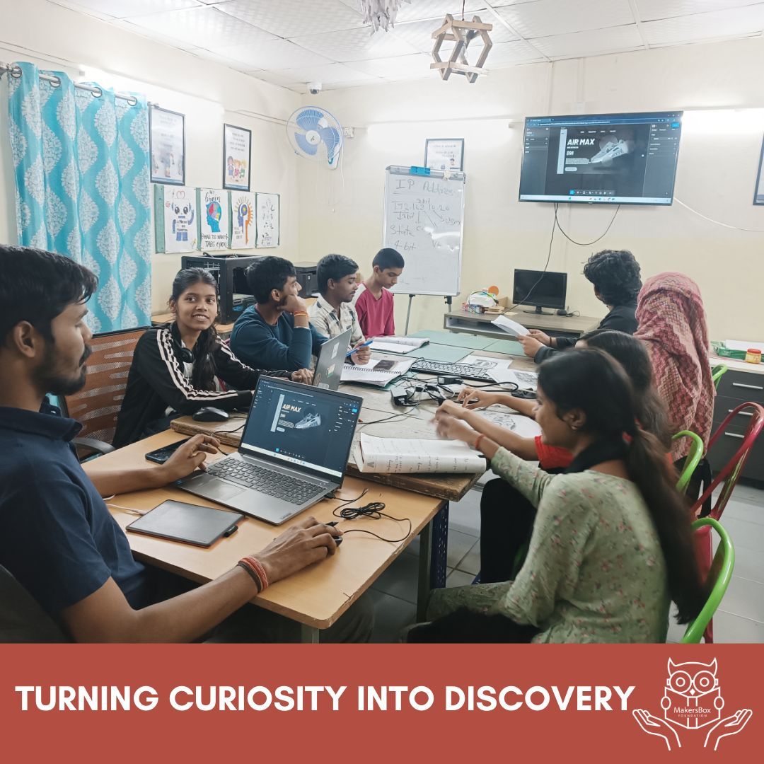 MakersBoxORG's tweet image. Diwakar is guiding the class through the ins and outs of the Figma app at Makersbox! From design basics to pro tips, he&apos;s inspiring students to unlock their creativity in digital design.
#FigmaApp #MentorshipInAction #Makersbox #CreativeDesign #DigitalSkills #LearningJourney