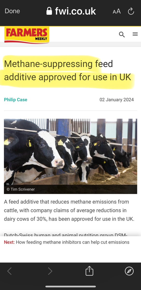 LynxTotem's tweet photo. Has anyone looked at this #bovaer ? Or are we the โtrialsโ again ? Adding crap to the food supply for pointless #netzerobs . #arla #tescos #morrisons #aldi #farming #defra https://t.co/AU1yJwoarc