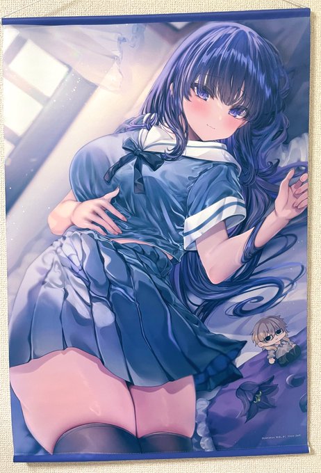 新刊有償特典のタペ綺麗に作ってもらえて嬉しい🫧🙌お気に入りの絵大きく飾れる幸せ 