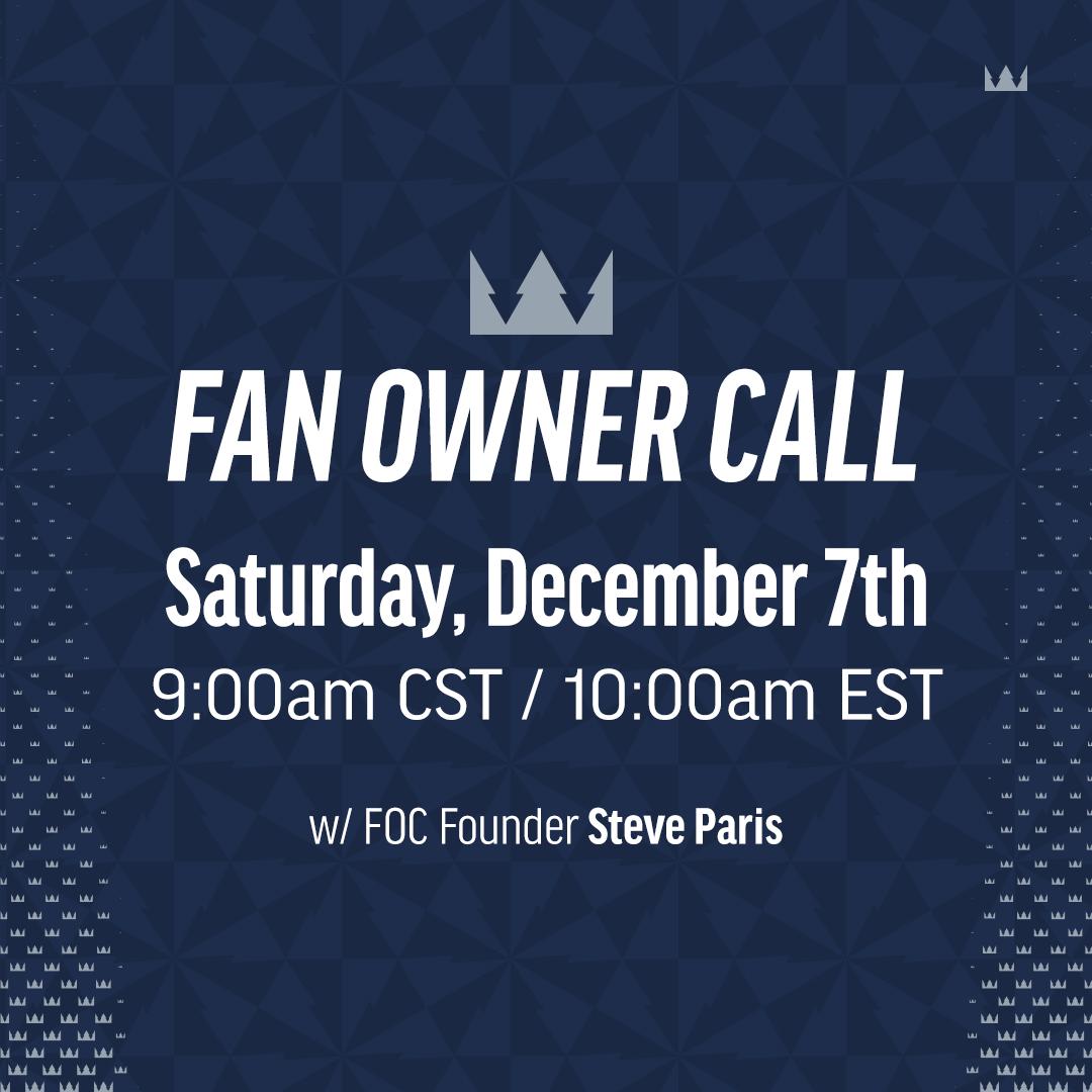 FanOwnedClub's tweet image. ⏫ SAVE THE DATE  ⏫

Our latest Fan Owner call is not one you'll to want to miss! 🤔

📩 Invitation forthcoming!