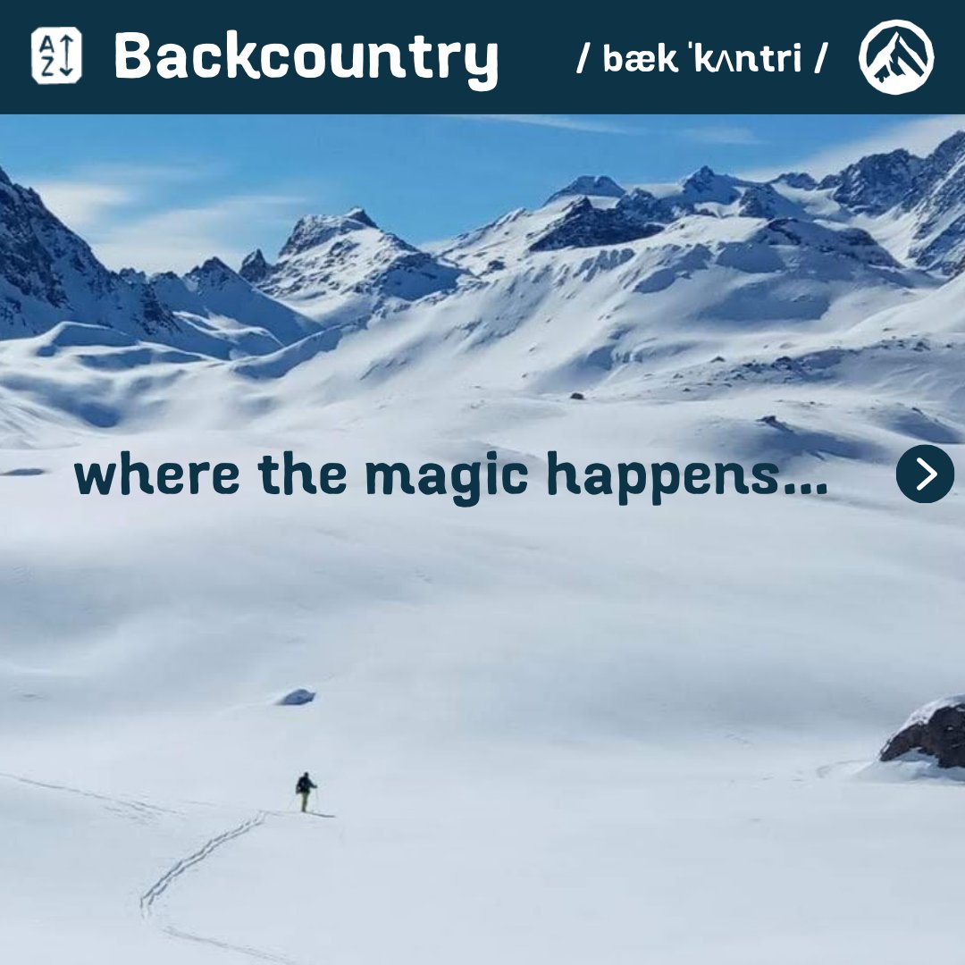 FreeRideRep's tweet image. Learn the language of FreeRide or, if you're already fluent, why not contribute to the lexicon yourself.

freeride-republic.com/lexicon/backco…

#FreerideRepublic #TheLexicon #FreerideCommunity #BackcountryAdventure #MountainSafety #KnowBeforeYouGo #LearnToFreeride #FreerideTips