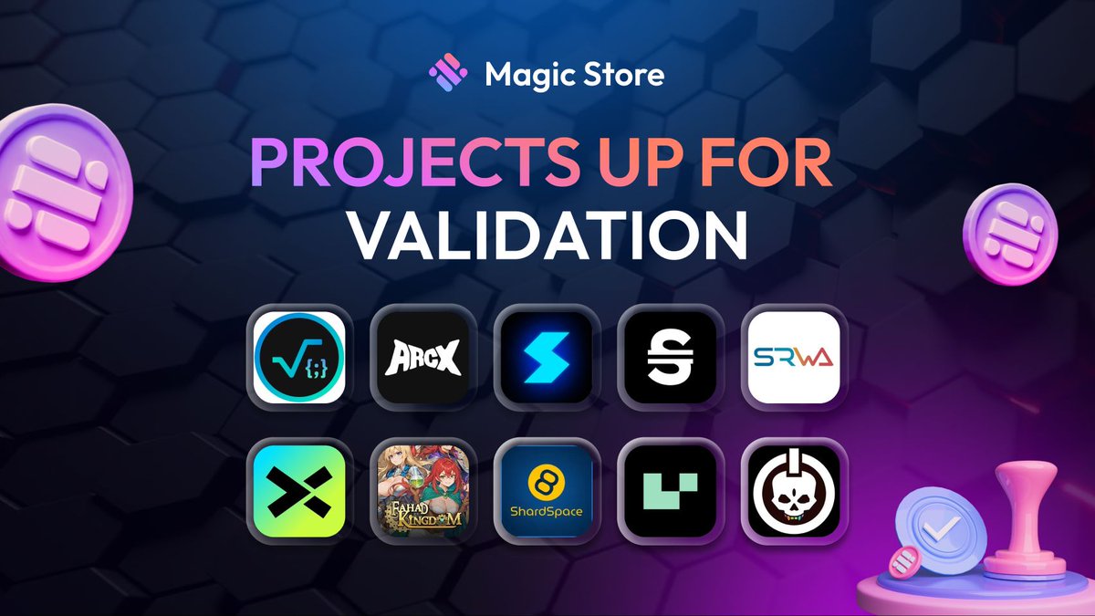 MagicStoreWeb3's tweet image. 🌟New projects are waiting for your approval🌟

@radixapi 
@ArcX_games 
@surge_trade 
@StabilisLabs 
@SRWAio 
@DexterOnRadix 
@umiverseio 
@ShardSpaceApp 
@UnitsNetwork 
@siege_worlds 

Head to the Magic Store, check them out, and vote for your favorites. Be part of the magic!…
