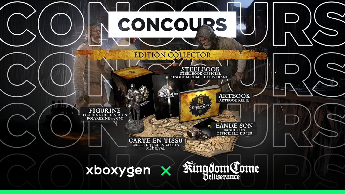 #CONCOURS 💚 Xboxygen a battu un nouveau record d'audience ! Vous n'avez jamais été autant à consulter le média, merci !

Pour fêter ça, on vous fait gagner une édition collector de Kingdom Come: Deliverance.

🔁 RT &amp; Follow <a href="/Xboxygen/">˗ˏˋ Xboxygen ˊˎ˗ ✨</a> &amp; <a href="/PLAION_FR/">PLAION France 🎮</a> 
🍀 TAS 02/12
