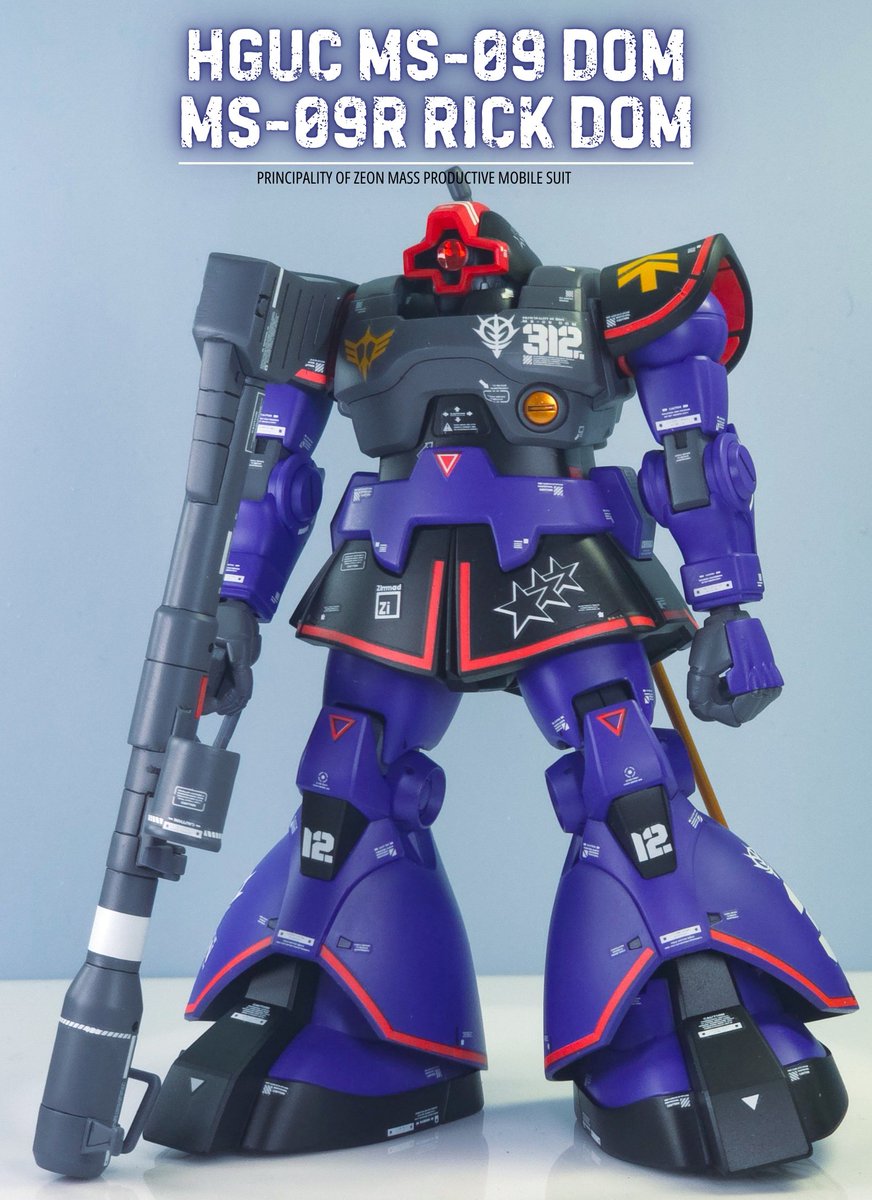 GunplaLifestyle's tweet photo. HGUC MS-09 ドム / MS-09R リック・ドム ジオン公国軍 量産型モビルスーツ #rickdom #ガンプラ https://t.co/EEuQUibO4i