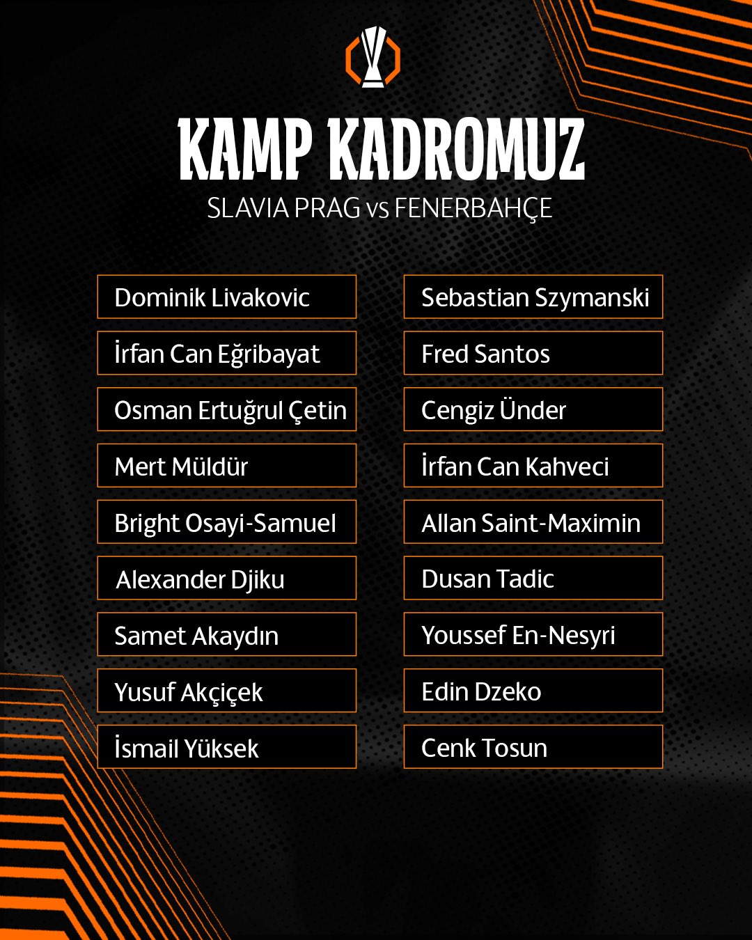 fenerbahçe kadro