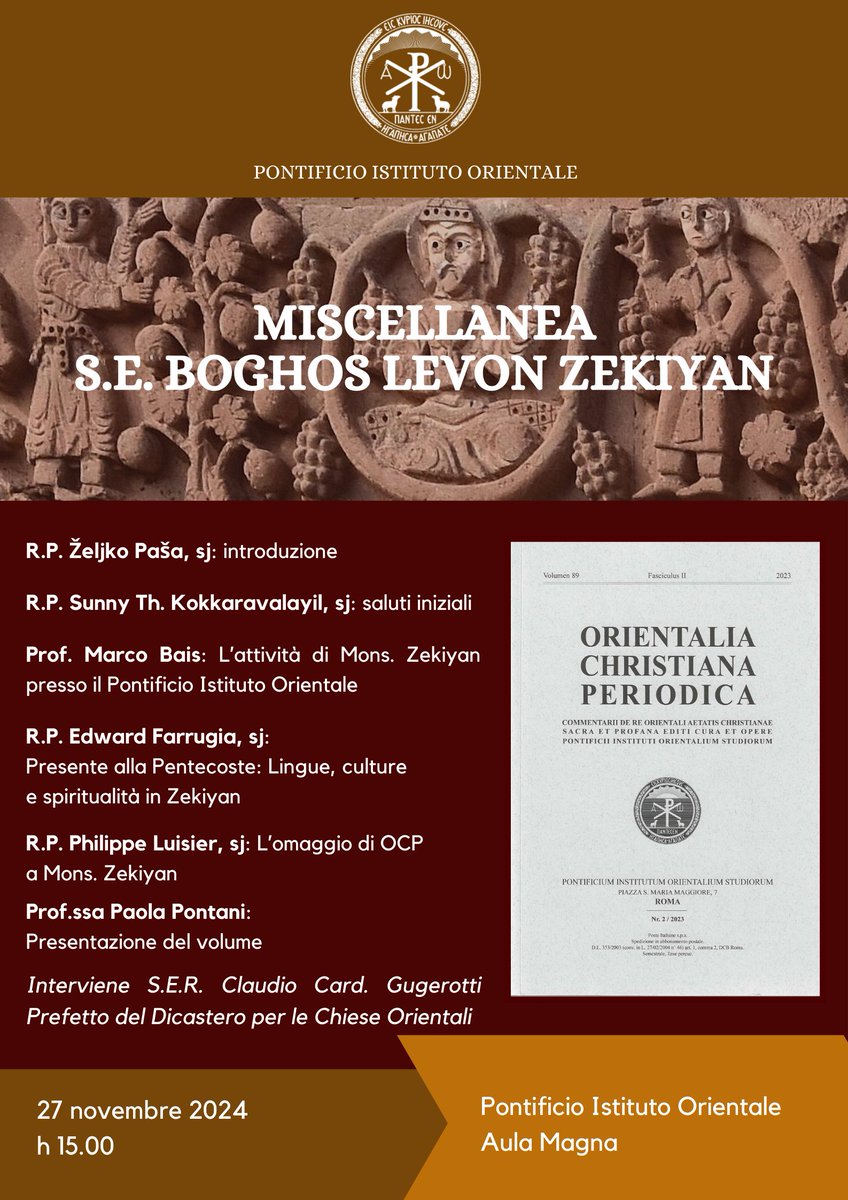Pontifical Oriental Institute tweet media